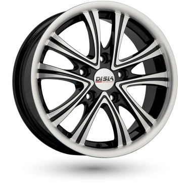 Disla Evolution W6.5 R15 PCD5x100 ET35 DIA67.1 Black Diamond